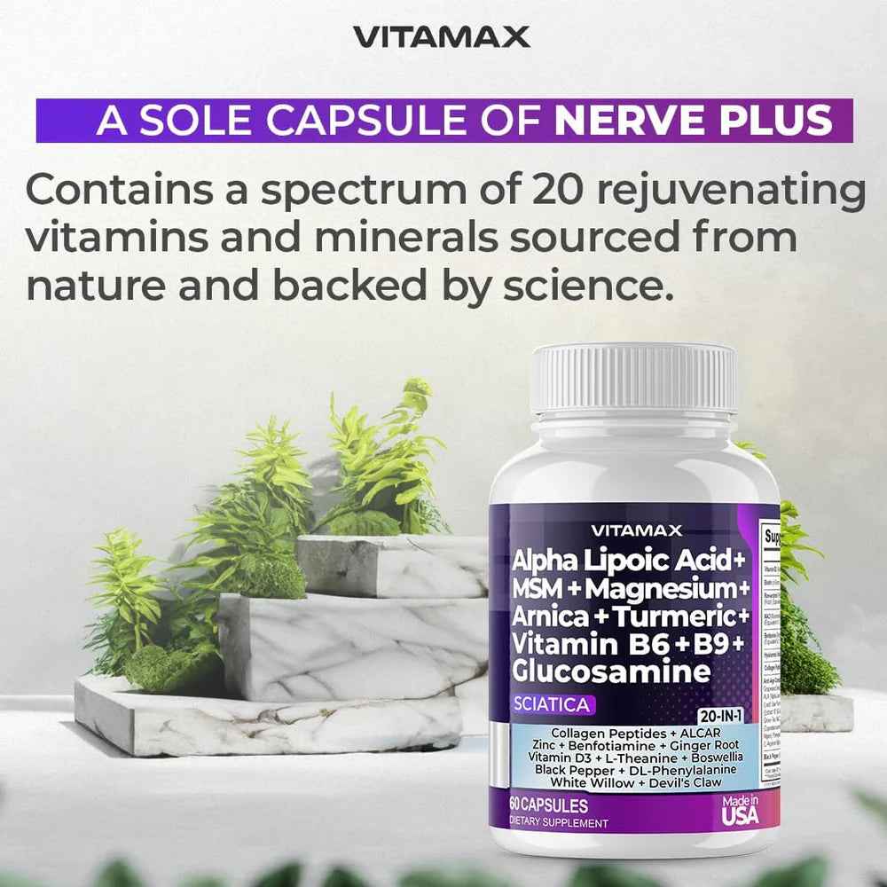 VITAMAX Sciatic Nerve Support | 20-IN-1 Daily Formula