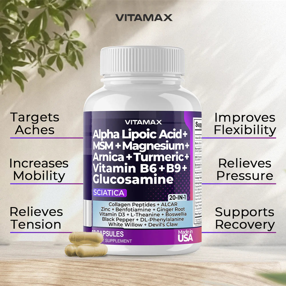 VITAMAX Sciatic Nerve Support | 20-IN-1 Daily Formula