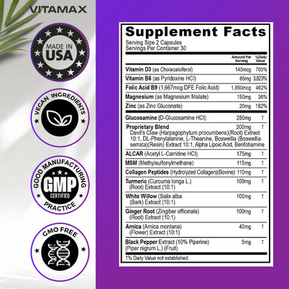 VITAMAX Sciatic Nerve Support | 20-IN-1 Daily Formula